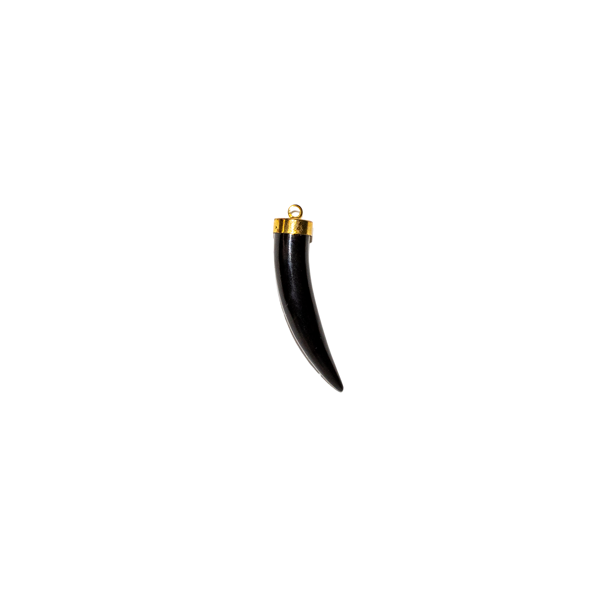 Natural Onyx Horn Charm