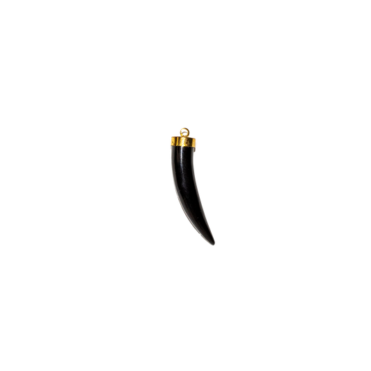 Natural Onyx Horn Charm