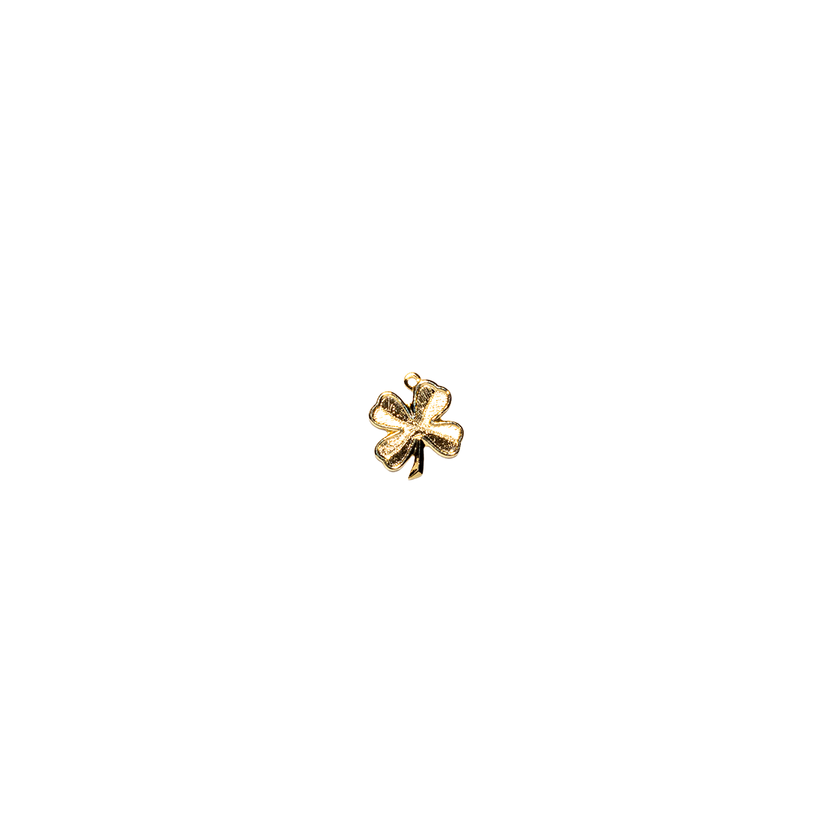 Bordered Gold Clover Charm