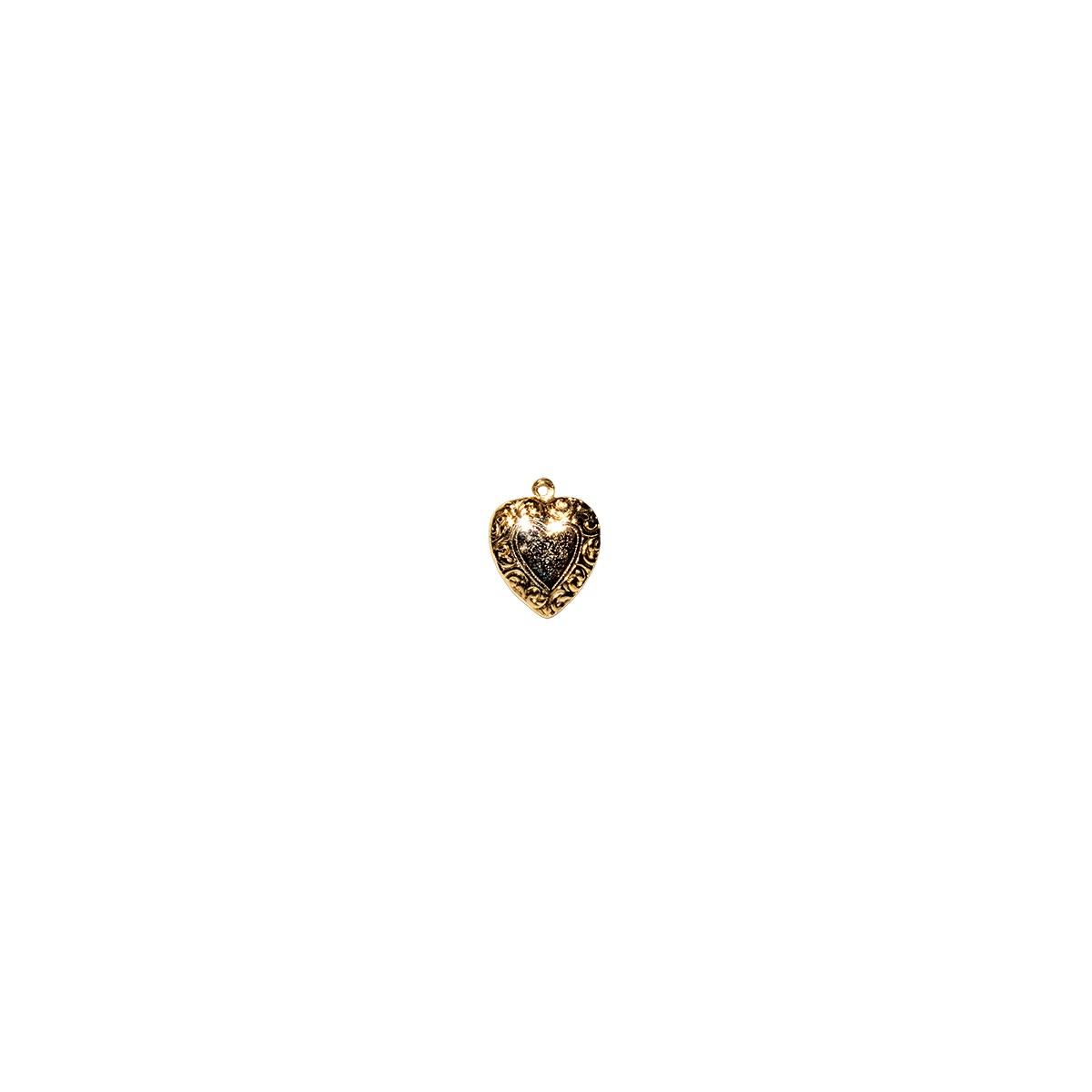 Ornate Gold Heart Charm