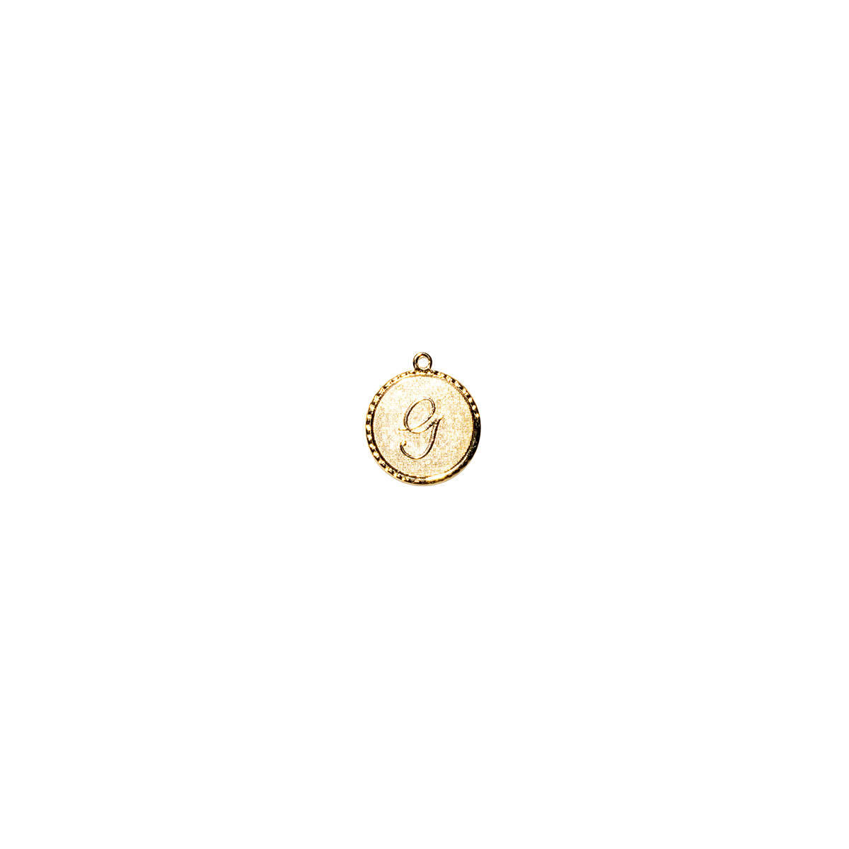 G Gold Initial Letter Charm