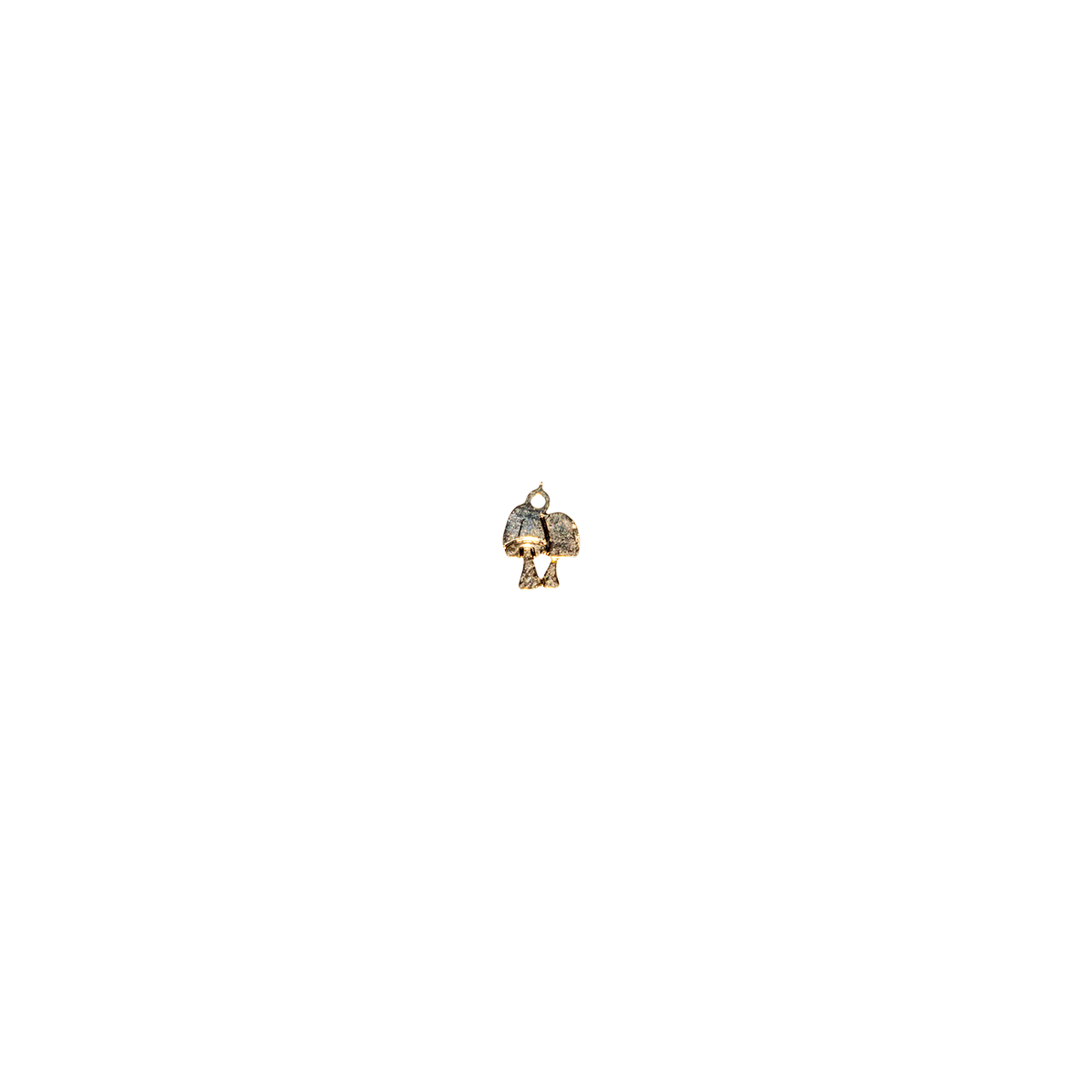 Gold Mushroom Charm