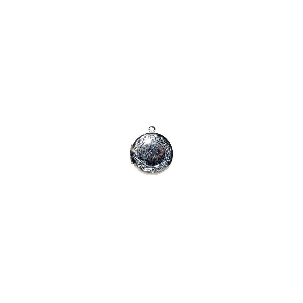 Silver-Plated Brass Locket Charm