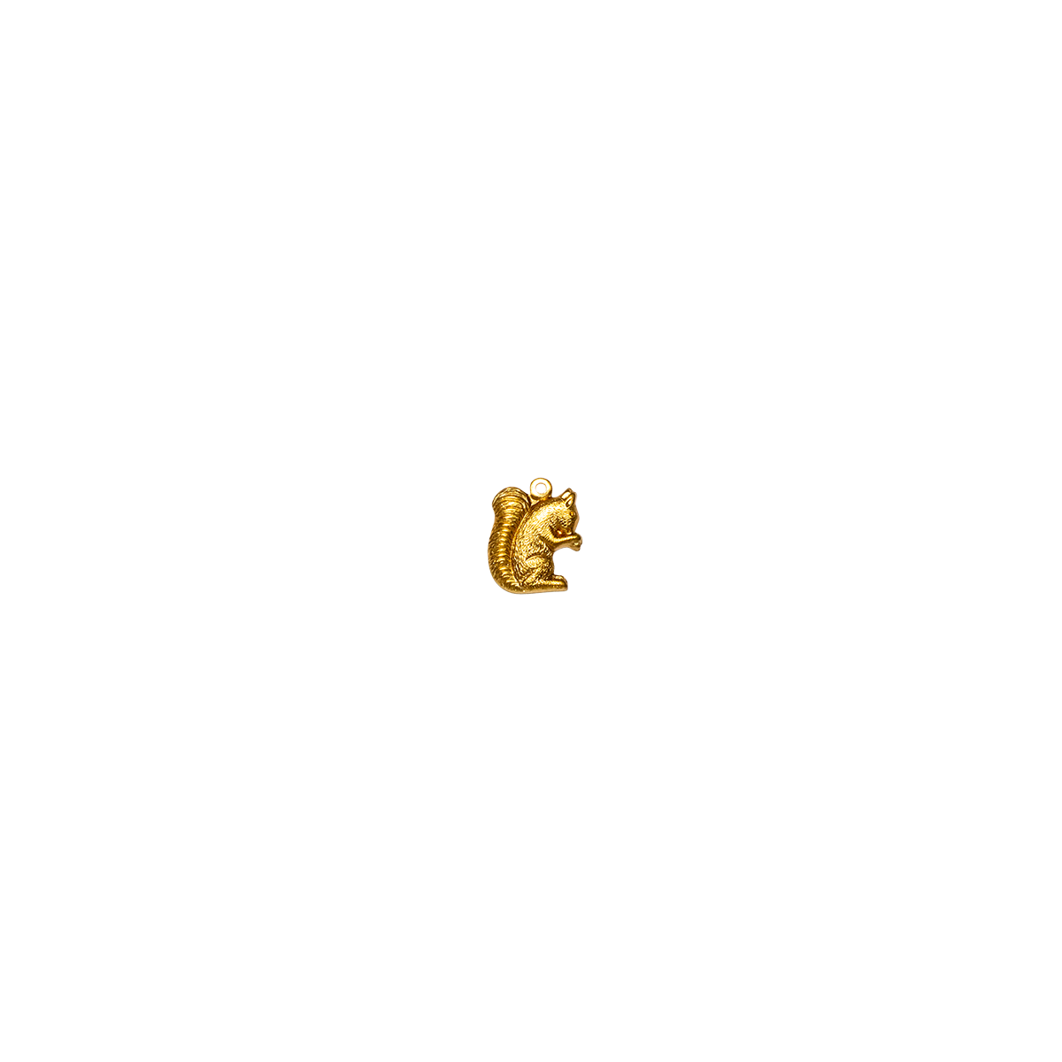 Brass Squirrel Charm
