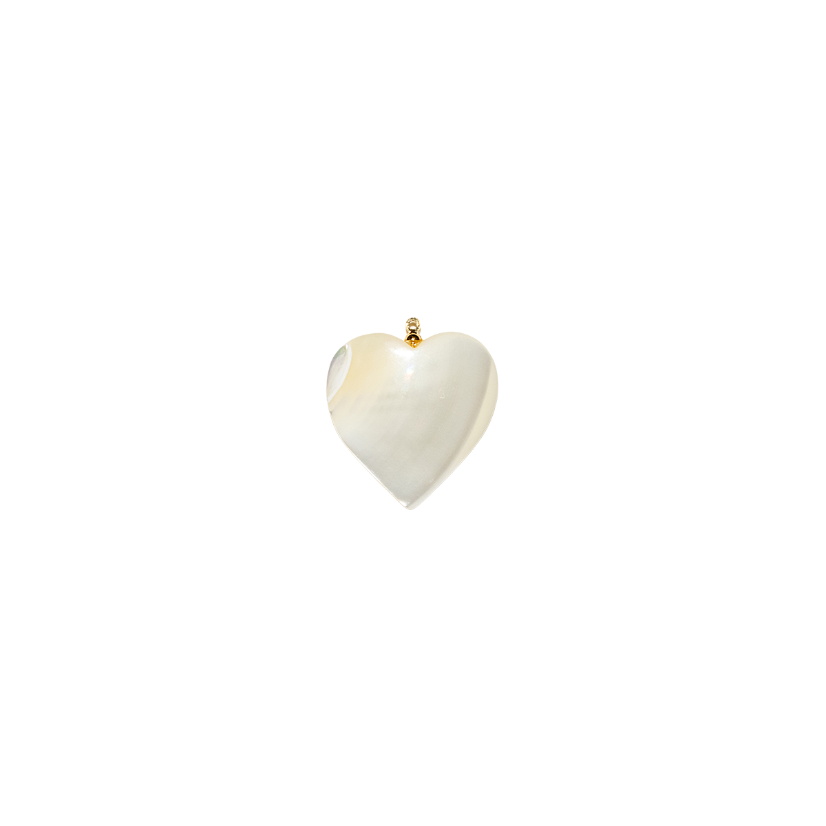 Mother of Pearl Heart Charm