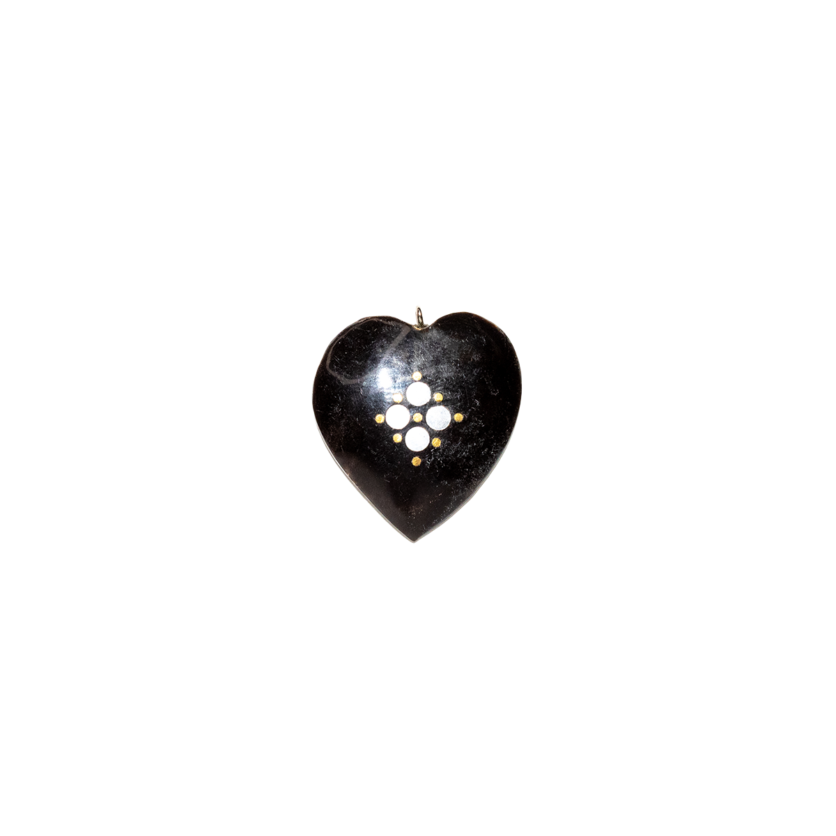 Horn Heart Charm-Closed