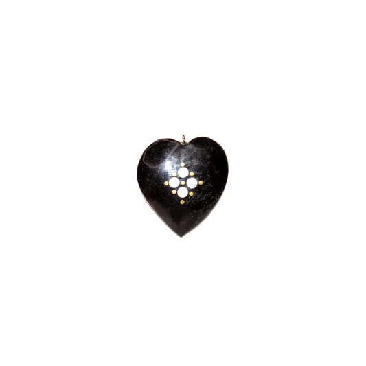Horn Heart Charm-Closed