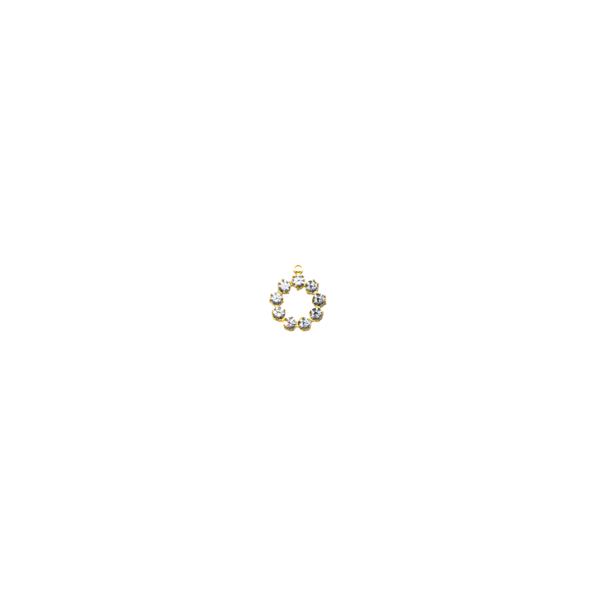 Swarovski Crystal Circle Charm