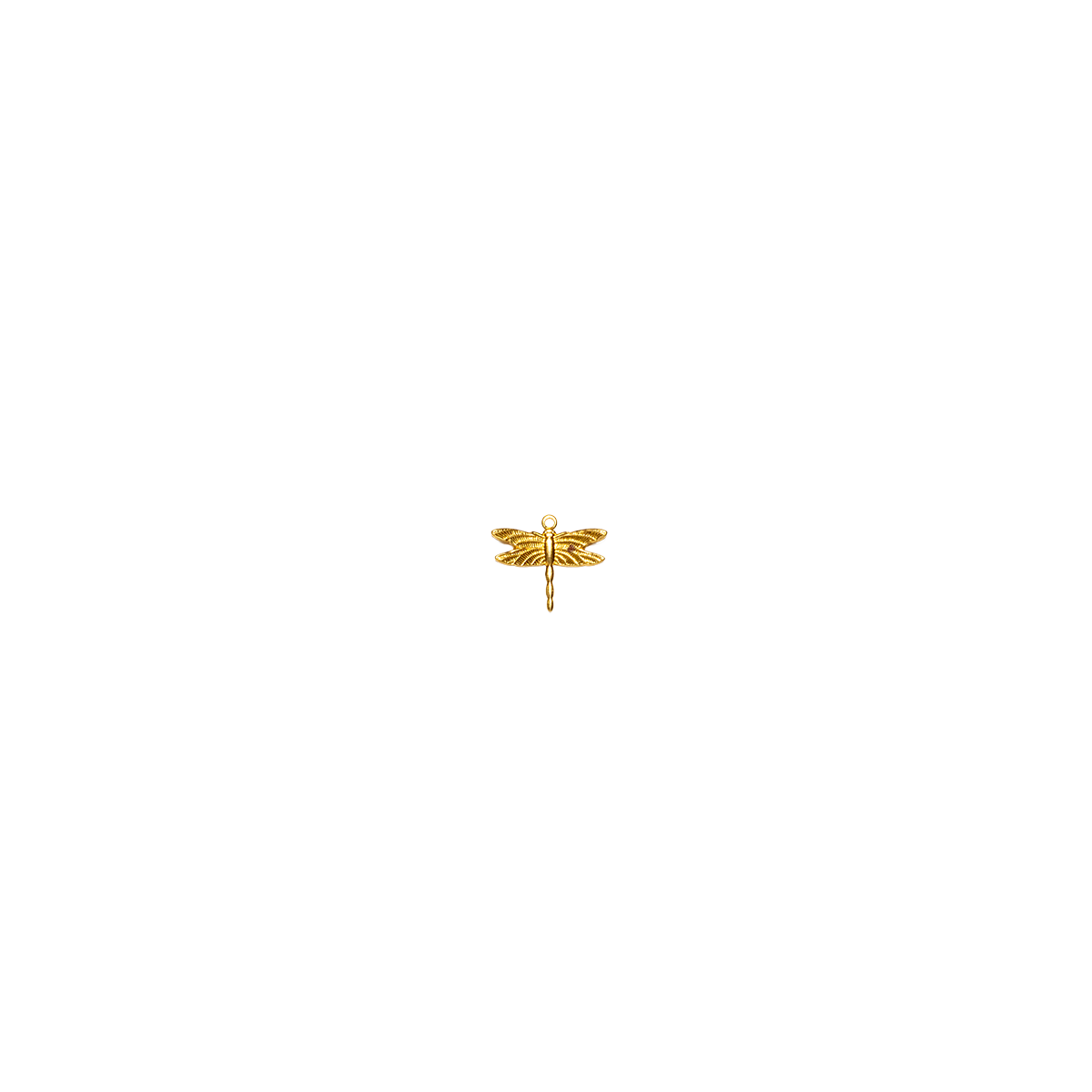 Brass Dragonfly Charm
