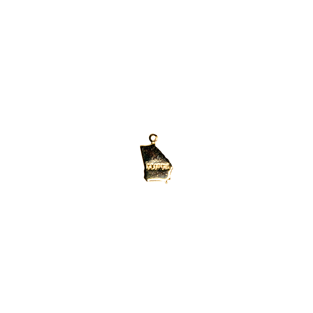 Engraved Tiny Gold Georgia State Charm
