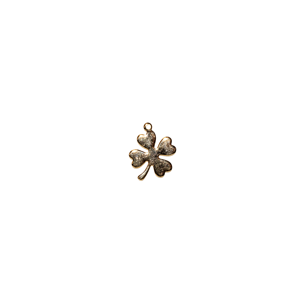 Polished Four-Leaf Clover Charm