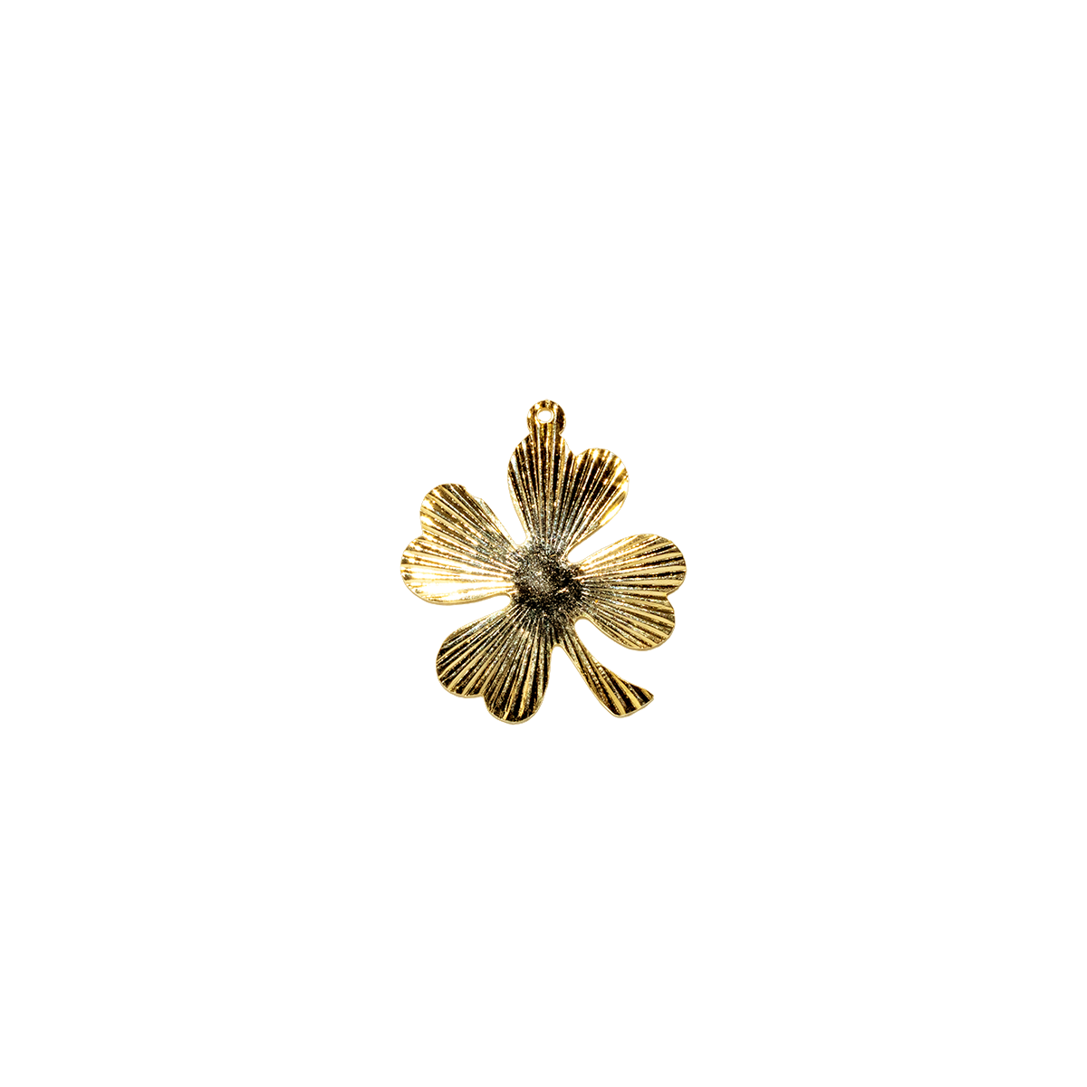 Engine cut Four-Leaf Clover Charm