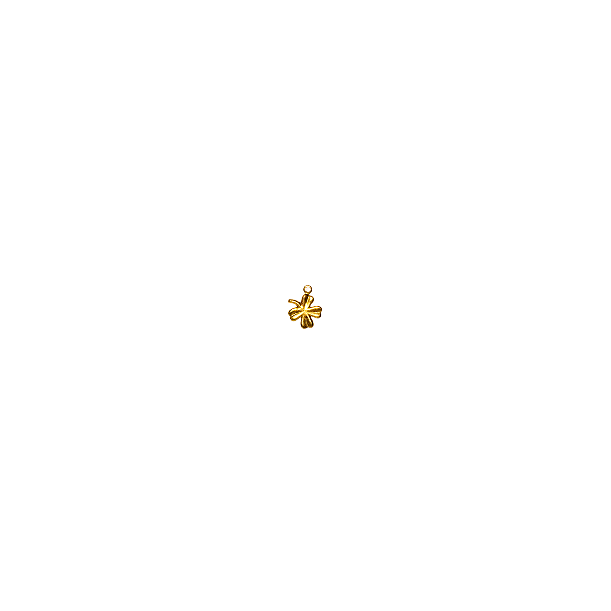 Tiny Gold Clover Charm