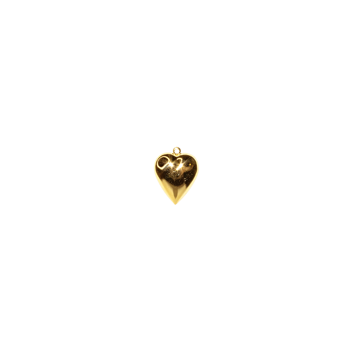 Polished Gold Heart Charm