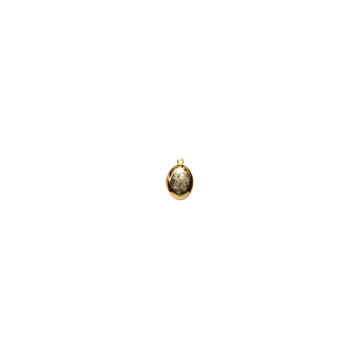 Polished Gold-Plated Locket Charm
