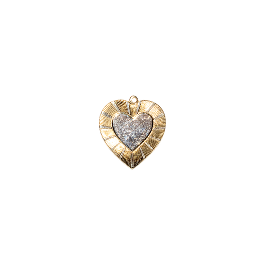 Textured Heart Charm