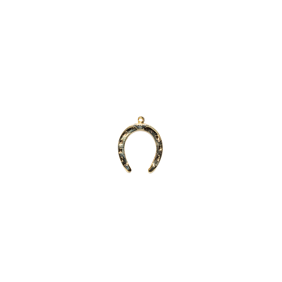 Gold Horseshoe Charm