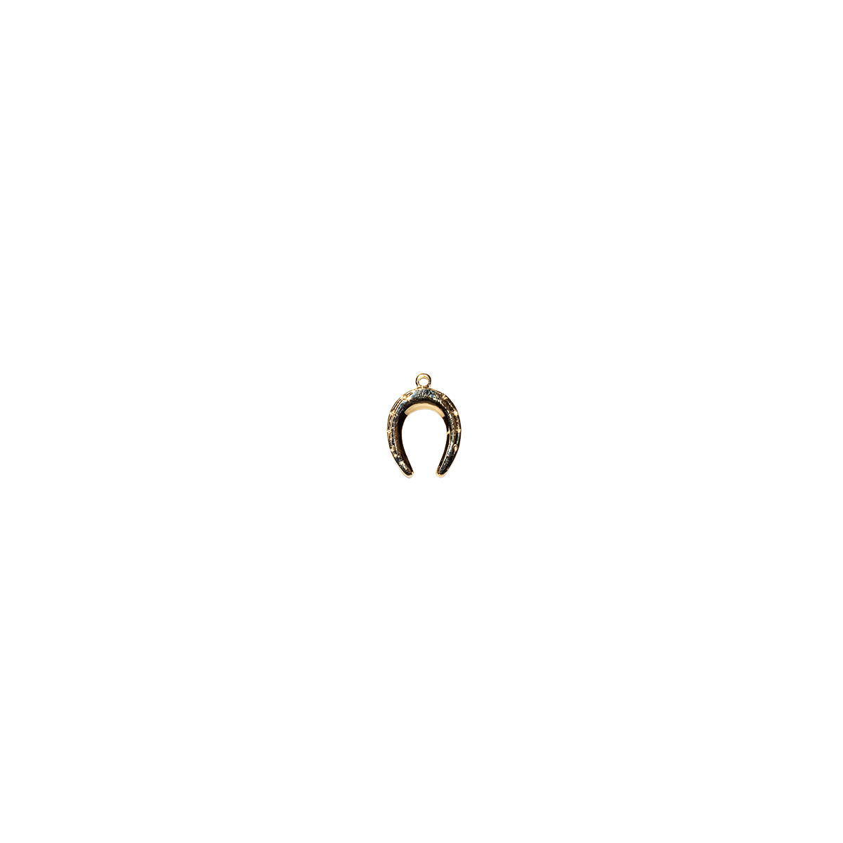Gold Horseshoe Charm