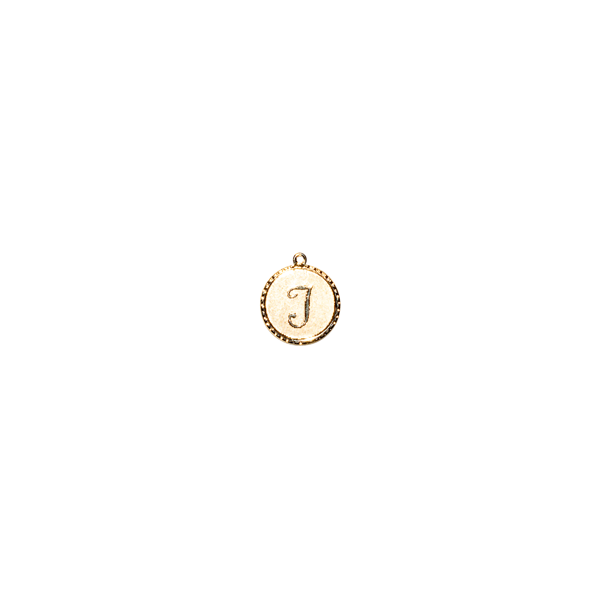 I Gold Initial Letter Charm