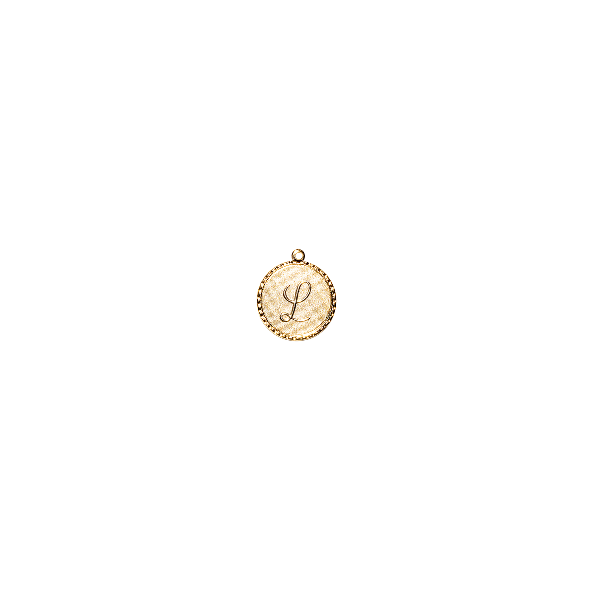 L Gold Initial Letter Charm