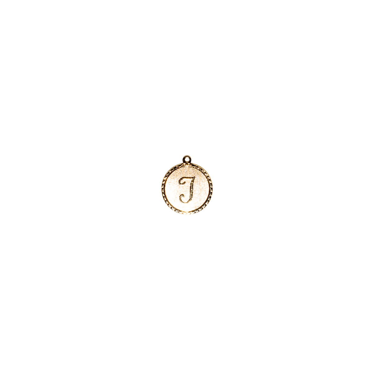 T Gold Initial Letter Charm