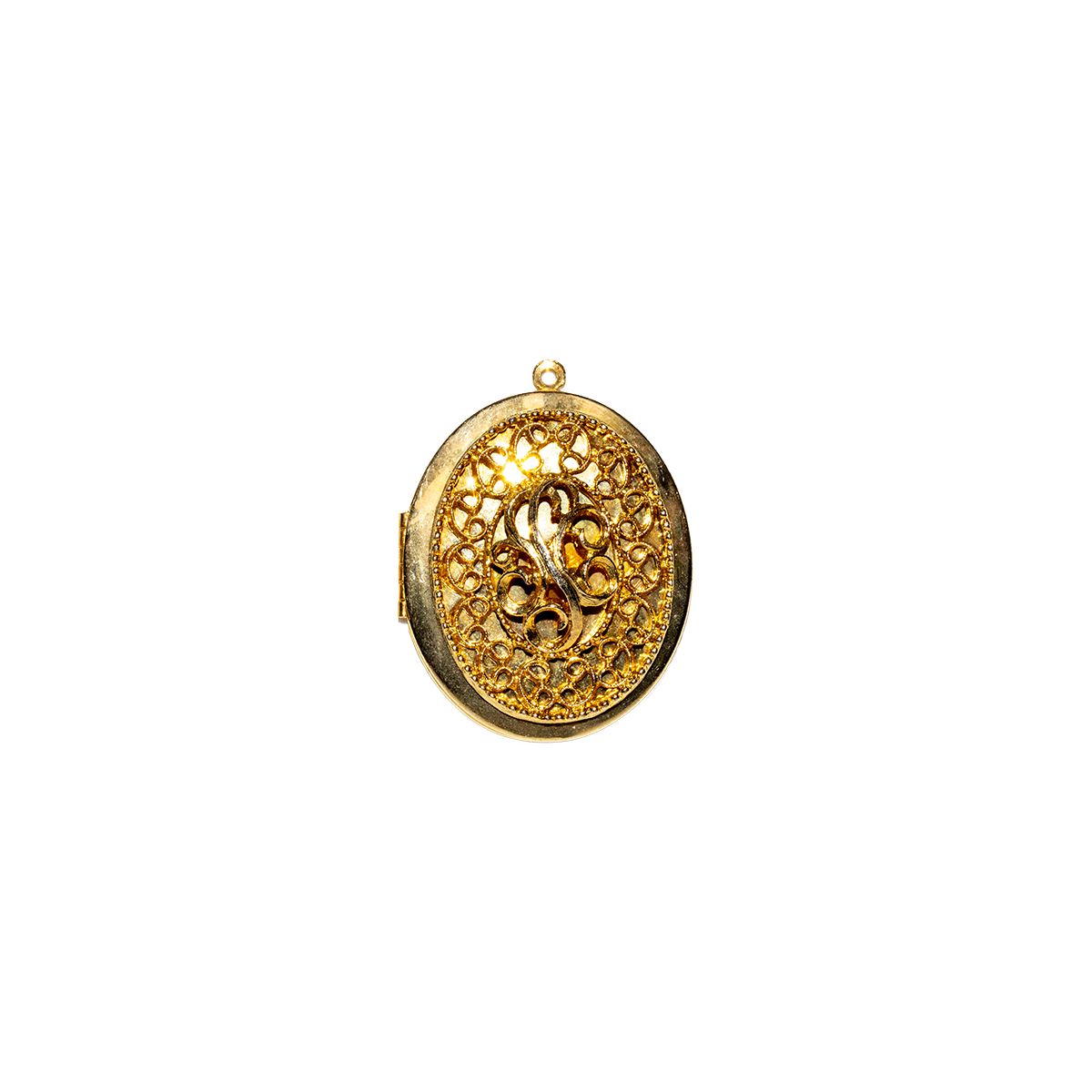 Filigree Oval Locket Charm