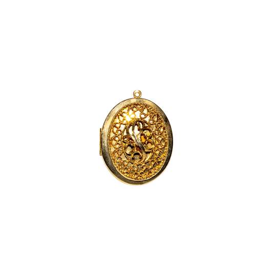 Filigree Oval Locket Charm
