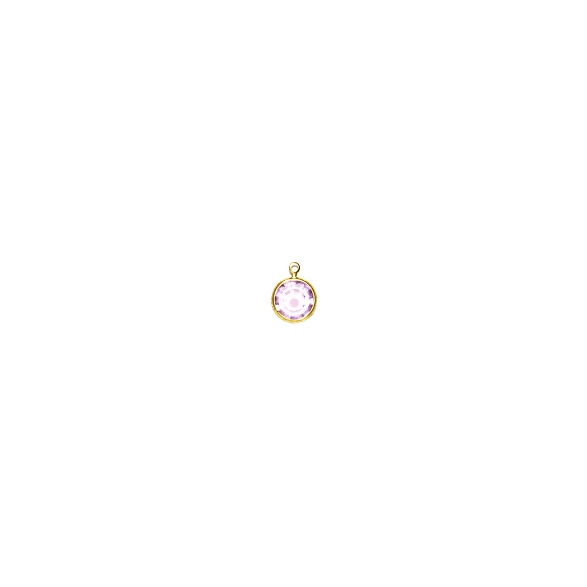 Purple Swarovski Crystal Charm