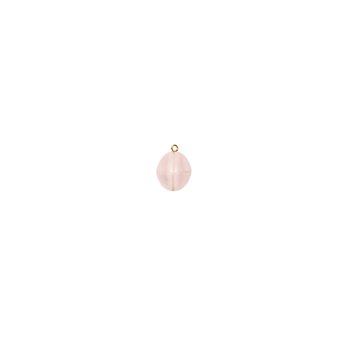 Pale Pink Vintage German Glass Charm