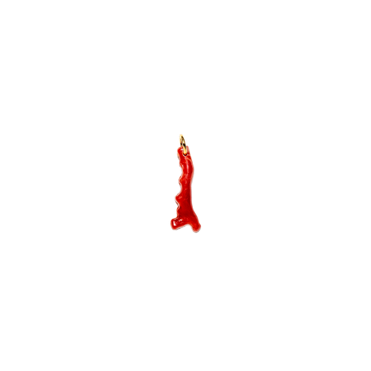 Vintage Resin Coral Branch Charm
