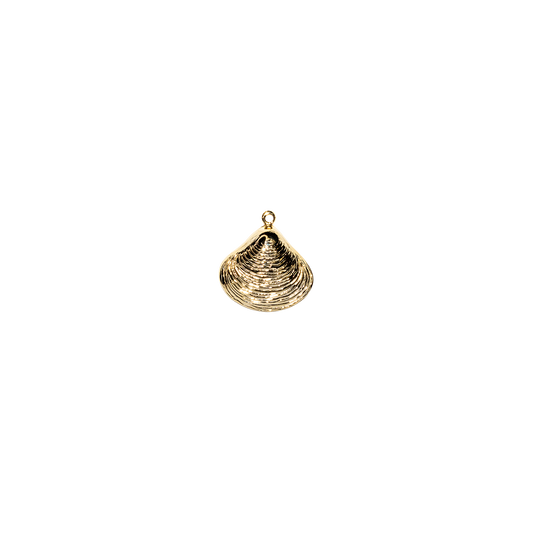 14k Gold-Plated Brass Shell Charm