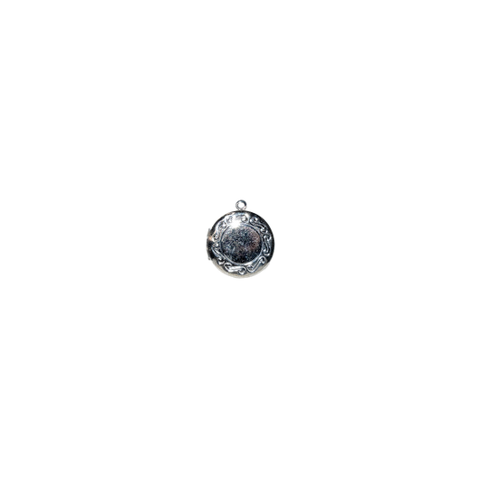 Silver-Plated Brass Locket Charm