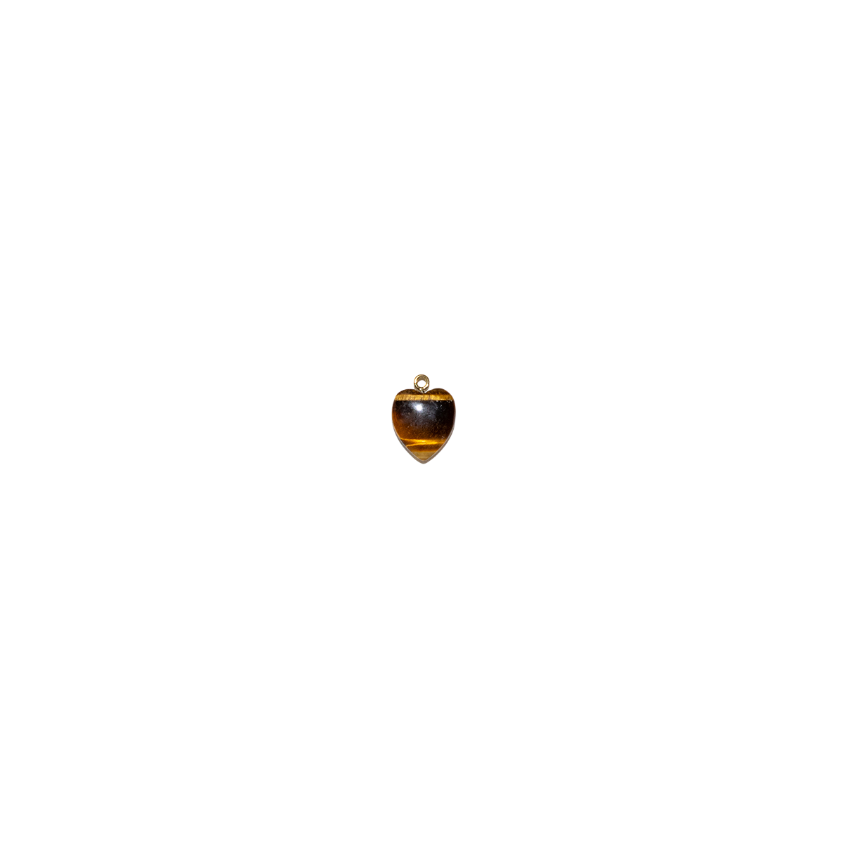 Tiger’s Eye Heart Charm
