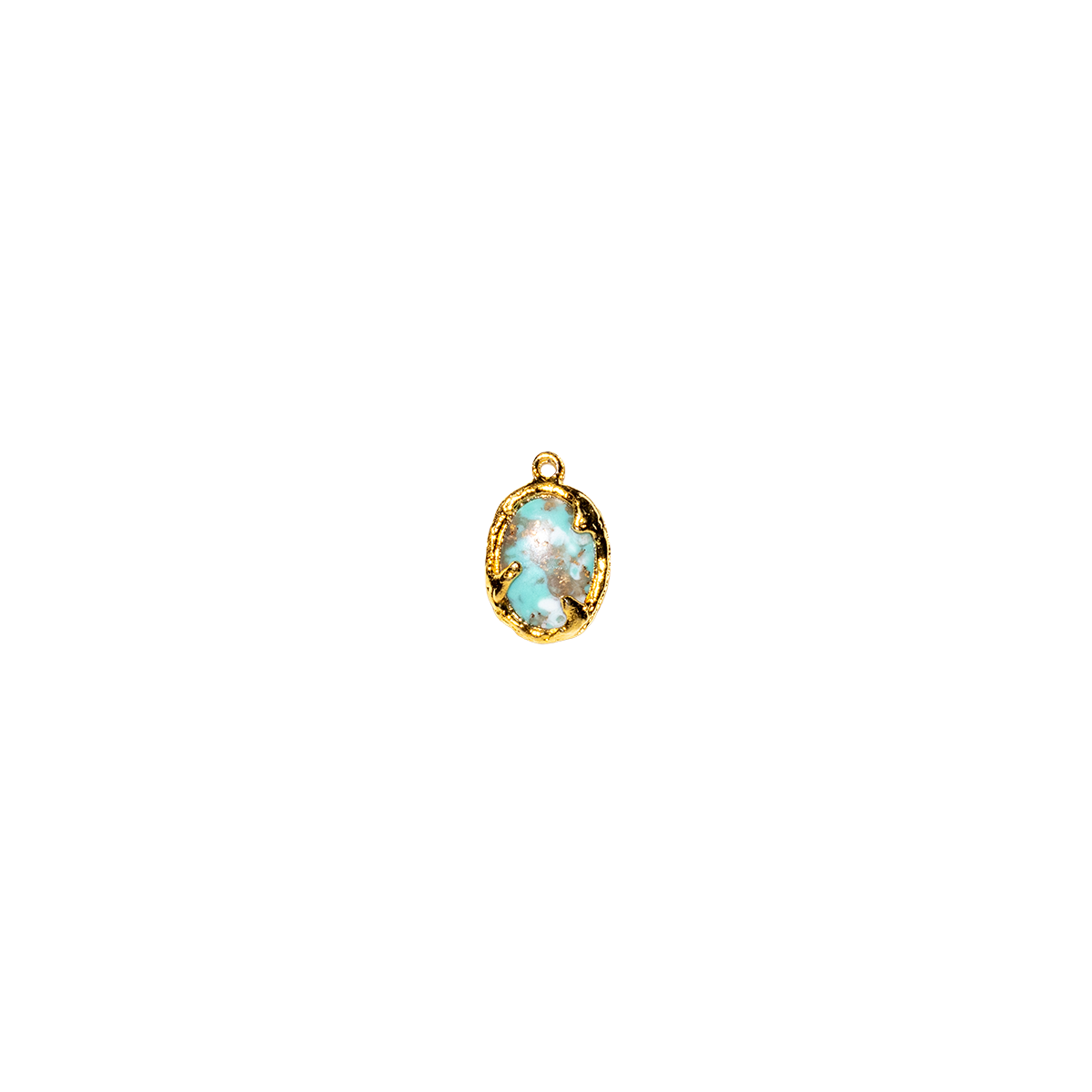 Vintage Turquoise-Style Resin Charm