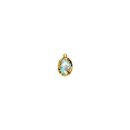 Vintage Turquoise-Style Resin Charm
