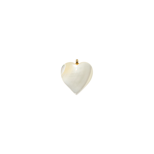 Mother of Pearl Heart Charm